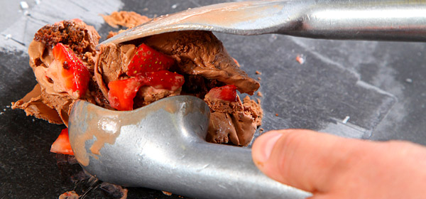 Mixing in fresh fruit